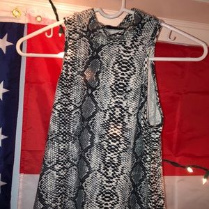 Snake skin halter top